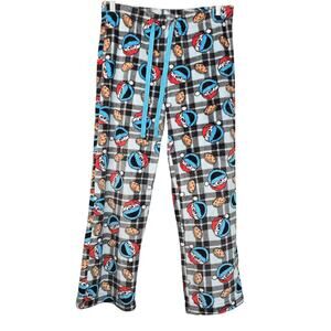 Sesame Street Cookie Monster Pants Womens Large Fleece Pajama Lounge Christmas